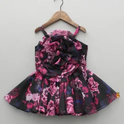 Online Black Multicolour Printed Strappy Dress Dresses & Sets | Dresses