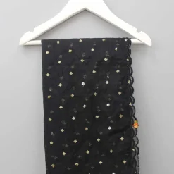 Best Black Organza Dupatta With Booti Work Ethnic Wear