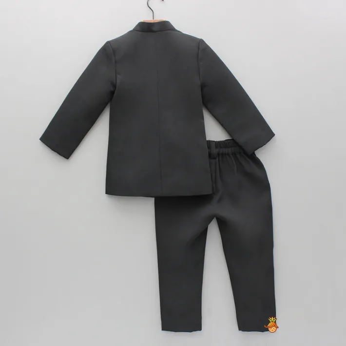 Fashion Black Sherwani With Embroidery And Pant BOY Indian Ethnic Wear | Sherwani Sets
