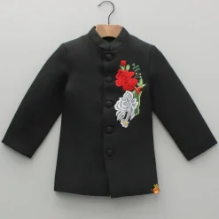 Fashion Black Sherwani With Embroidery And Pant BOY Indian Ethnic Wear | Sherwani Sets
