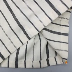 Best Black Stripe Printed Off White Shirt And Pockets Detail Shorts BOY Sets