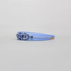 Clearance Blue Artificial Stones Embellished Hairband Hair Accessories | Hair Bands