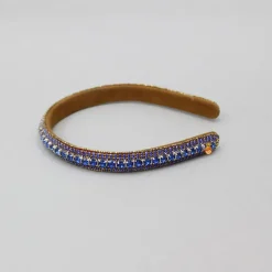 Outlet Blue Artificial Stones Embellished Hairband Hair Accessories | Hair Bands