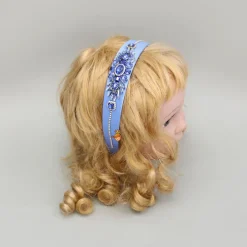 Clearance Blue Artificial Stones Embellished Hairband Hair Accessories | Hair Bands