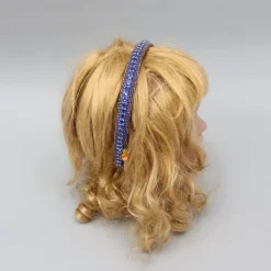 Outlet Blue Artificial Stones Embellished Hairband Hair Accessories | Hair Bands