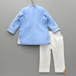 Online Blue Bird Embroidered Sherwani And Pant BOY Indian Ethnic Wear | Sherwani Sets