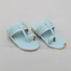 Online Blue Braided Kolhapuri Flats Shoes