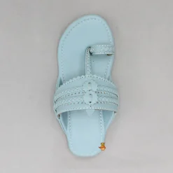 Online Blue Braided Kolhapuri Flats Shoes