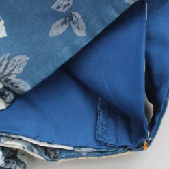 Clearance Blue Chanderi Printed Wrap Top And Lehenga Ethnic Wear | Lehengas & Ghagras