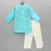 Best Blue Embroidered Kurta And Pyjama BOY Indian Ethnic Wear | Ethnic Sets