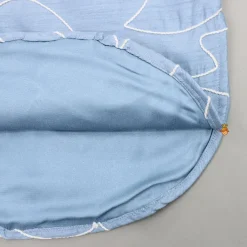 Online Blue Embroidered Kurta And Off White Pant BOY Indian Ethnic Wear | Ethnic Sets