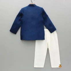 Fashion Blue Embroidered Sherwani And Pyjama BOY Indian Ethnic Wear | Sherwani Sets
