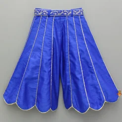 Discount Blue Embroidered Top And Palazzo Ethnic Wear | Palazzos & Shararas