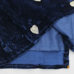 Hot Blue Embroidered Velvet Kurti And Pant Ethnic Wear | Churidars & Salwars