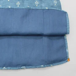 Outlet Blue Floral Thread And Sequin Work Kurta And Pyjama BOY Indian Ethnic Wear | Ethnic Sets
