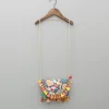 New Blue Multicoloured Printed And Embroidered Sling Bag Bags