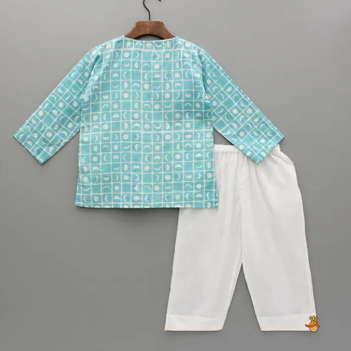 Online Blue Printed Top And Pyjama BOY Sleep Wear | Sleepwear