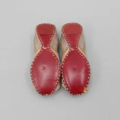 Online Bow Adorned Peach Jutti Shoes