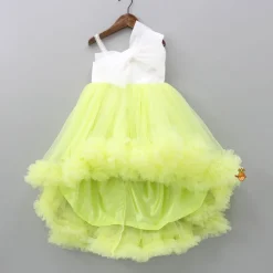 Hot Bow Enhanced One Shoulder Net Dress Dresses & Sets | Dresses