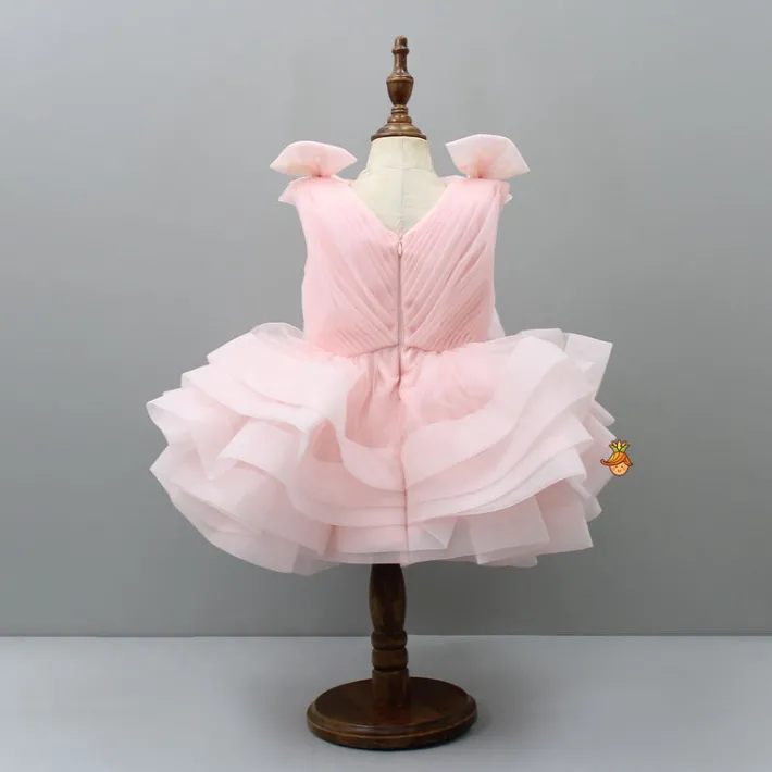 Hot Bows Enhanced Ruffle Layered Net Dress Dresses & Sets | Dresses