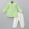Best Brocade Green Kurta And Pyjama BOY Twinning Sets | Indian Ethnic Wear