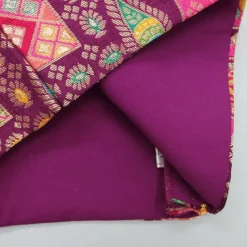 Sale Brocade Pleated Magenta Top With Palazzo Ethnic Wear | Palazzos & Shararas