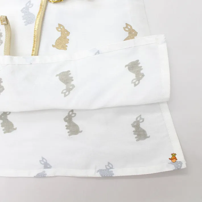 Sale Bunny Print Short Kurta And Dhoti BOY Indian Ethnic Wear | Ethnic Sets