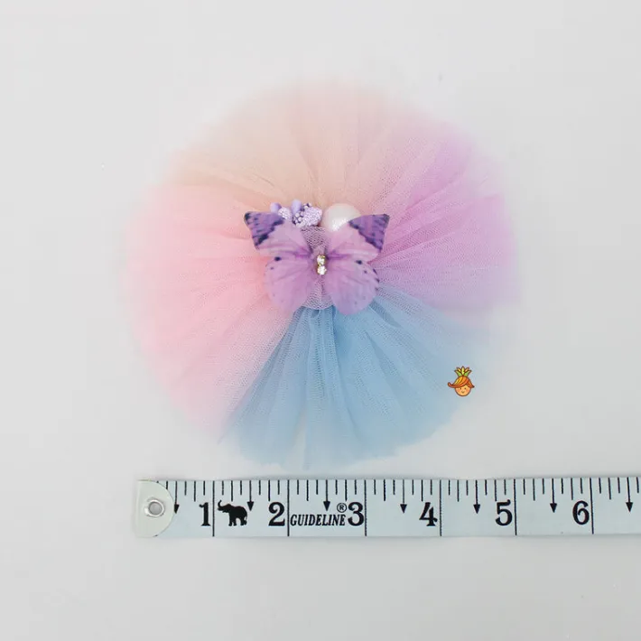 Discount Butterfly Adorned Multicolour Frilly Hair Clip Hair Accessories | Hair Clips