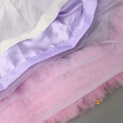 Fashion Butterfly Adorned Net High Low Dress With Matching Detachable Bow Dresses & Sets | Dresses