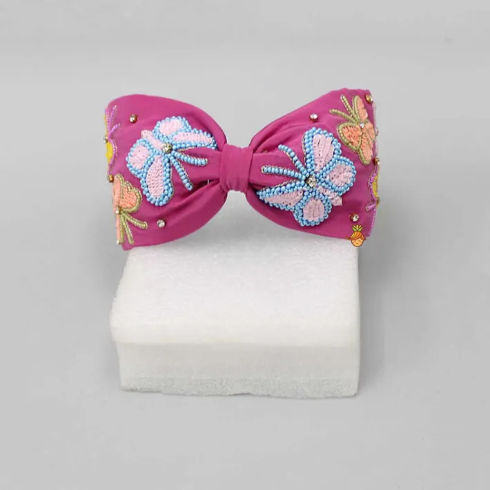 Online Butterfly Embroidered Hair Band Hair Accessories | Hair Bands