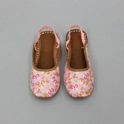 Outlet Butterfly Printed Pink Jutti Shoes