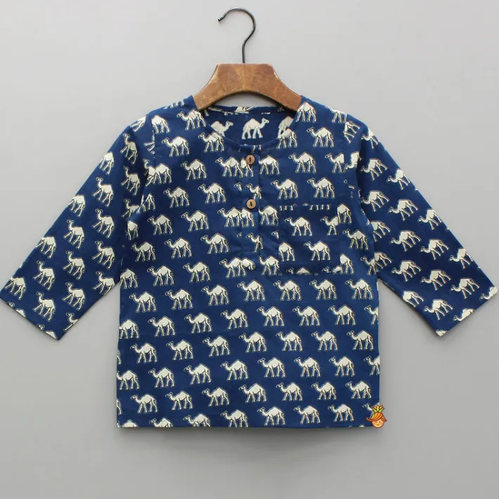 Hot Camel Printed Top And Pyjama BOY Sleep Wear | Sleepwear