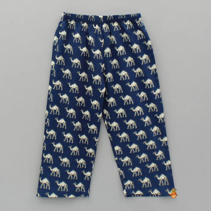 Hot Camel Printed Top And Pyjama BOY Sleep Wear | Sleepwear