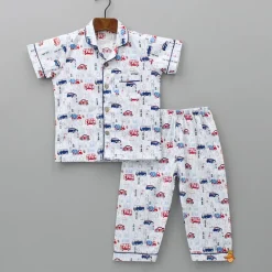 Hot Car Printed Multicolour Sleepwear BOY Sleep Wear | Sleepwear