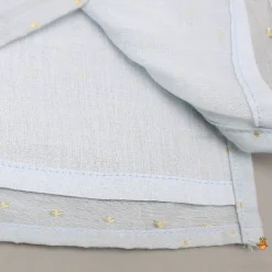 Outlet Chanderi Embroidered Blue Kurta With Pintucks And Pyjama BOY Indian Ethnic Wear | Ethnic Sets
