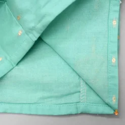 New Chanderi Embroidered Green Top And Lehenga With Matching Dupatta Ethnic Wear | Lehengas & Ghagras
