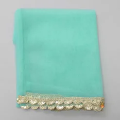 New Chanderi Embroidered Green Top And Lehenga With Matching Dupatta Ethnic Wear | Lehengas & Ghagras