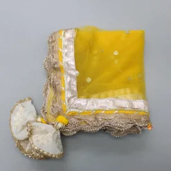 Outlet Chanderi Embroidered Top With Lehenga And Net Dupatta Ethnic Wear | Lehengas & Ghagras