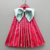 Sale Charming Pink And Green Stylish Pleated Dress Dresses & Sets | Dresses