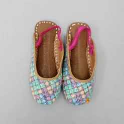 Fashion Checks Multicolour Glittery Jutti Shoes