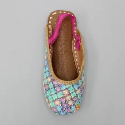 Fashion Checks Multicolour Glittery Jutti Shoes