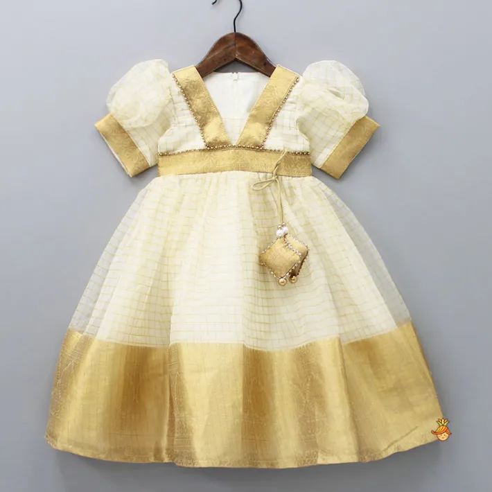 Discount Checks Organza Flared Anarkali Ethnic Wear | Sarees & Anarkalis