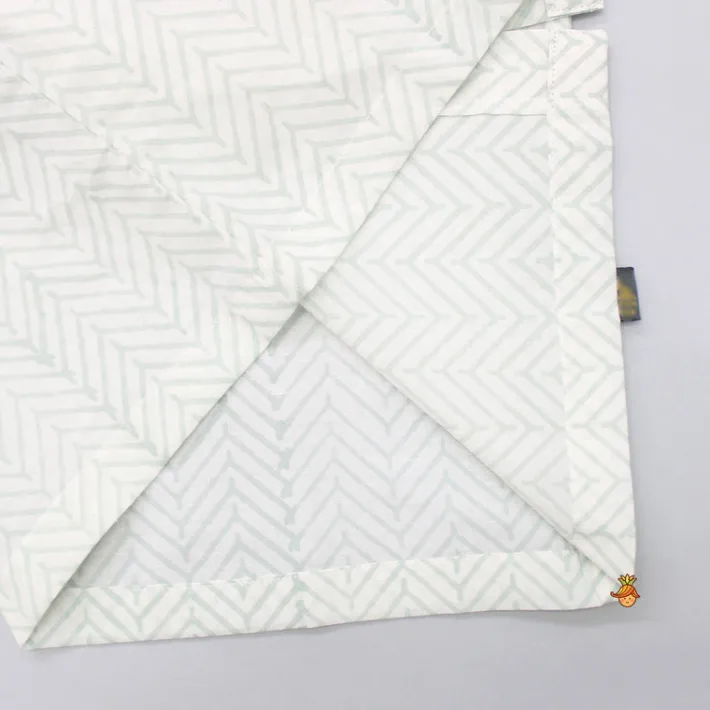 New Chevron Printed Green Shirt BOY Shirts & Tees