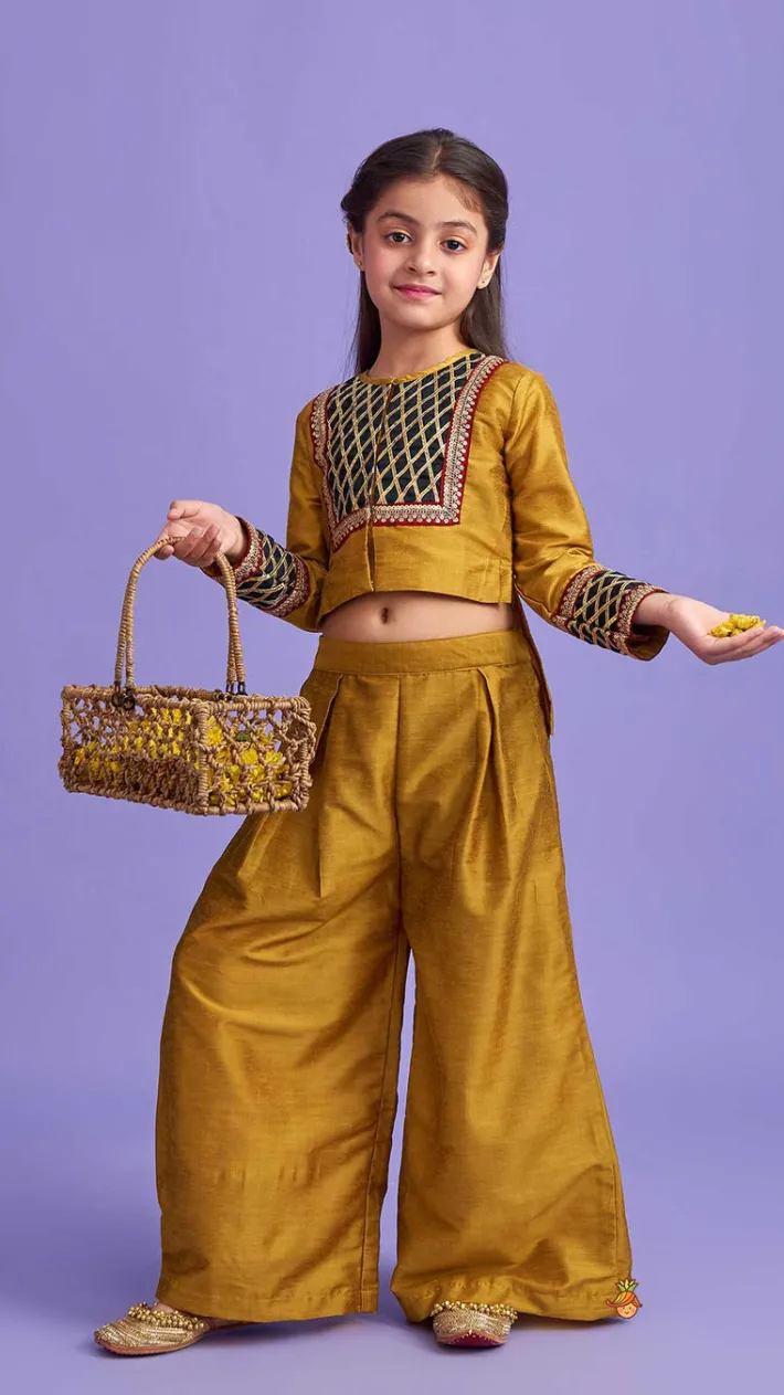 Fashion Classy High Low Top With Palazzo Ethnic Wear | Palazzos & Shararas