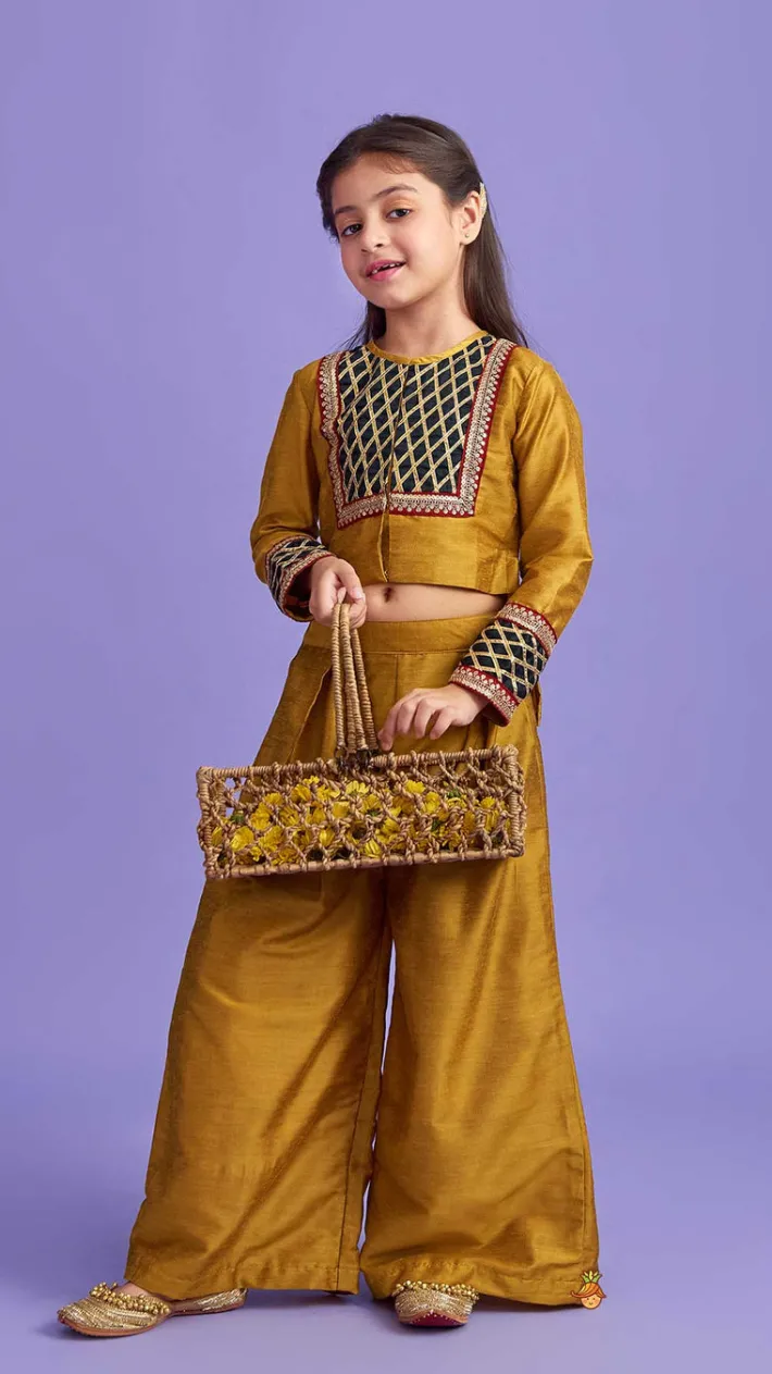 Fashion Classy High Low Top With Palazzo Ethnic Wear | Palazzos & Shararas