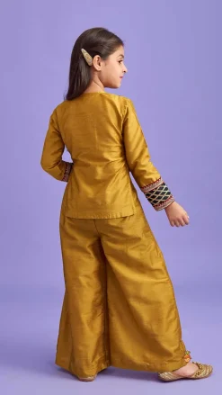 Fashion Classy High Low Top With Palazzo Ethnic Wear | Palazzos & Shararas