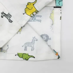 Clearance Collar Neck Animal Printed White Cotton Sleepwear BOY Sleep Wear | Sleepwear