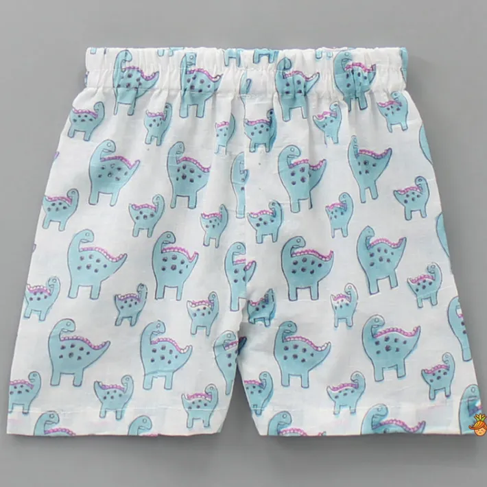 Online Collar Neck Hand Block Printed Front Open Sleepwear BOY Sleep Wear | Sleepwear