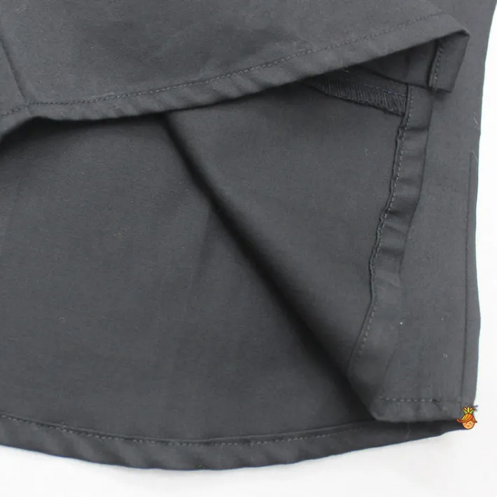 Clearance Collar Neck Lace Detailed Black Shirt BOY Shirts & Tees
