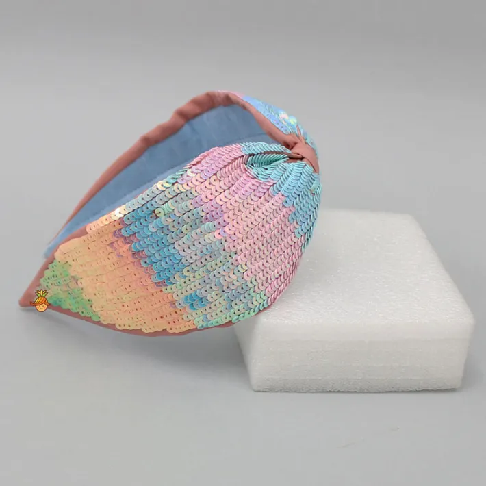 Discount Colour Block Sequined Knot Hair Band Hair Accessories | Hair Bands